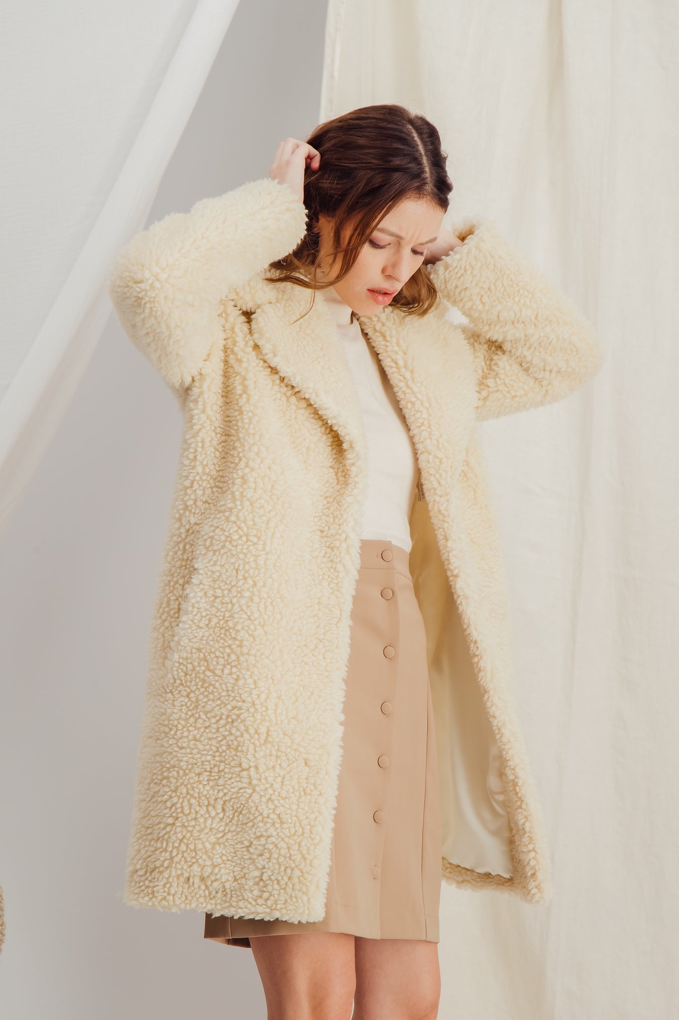 Sustainable faux fur coat LAURA LaSeine Moi